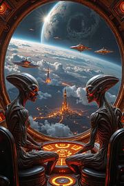 ANCIENT ALIENS - Aliens steuern mit ihren UFO auf die Erde zu von INFERAURUM