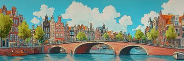 Painting Amsterdam modern by Abstract Painting