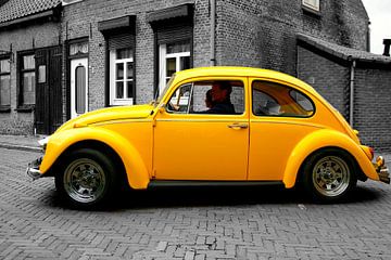 Volkswagen beetle coloursplash by Elly Wille-Neuféglise