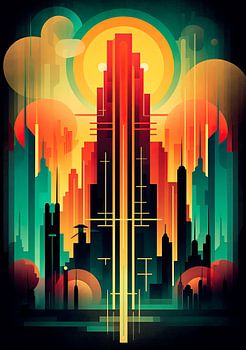 Art Deco Kunstdruck Poster Print Wall Art