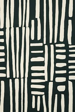Abstract zwart-wit patroon van Studio Allee