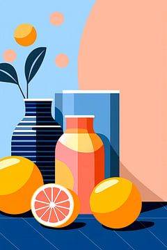 Oranges and vases by haroulita