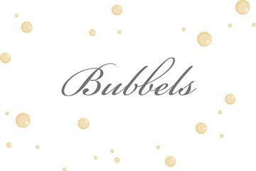 Des bulles sur le mur sur Ellen Voorn