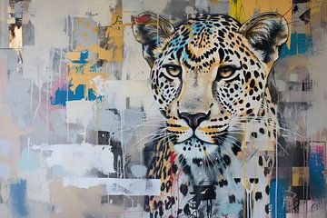 Peinture du léopard sur Caprices d'Art