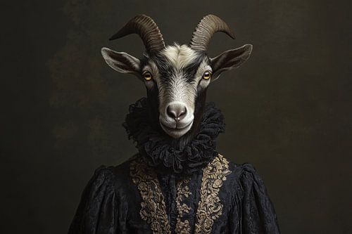 Geit in Victoriaanse stijl