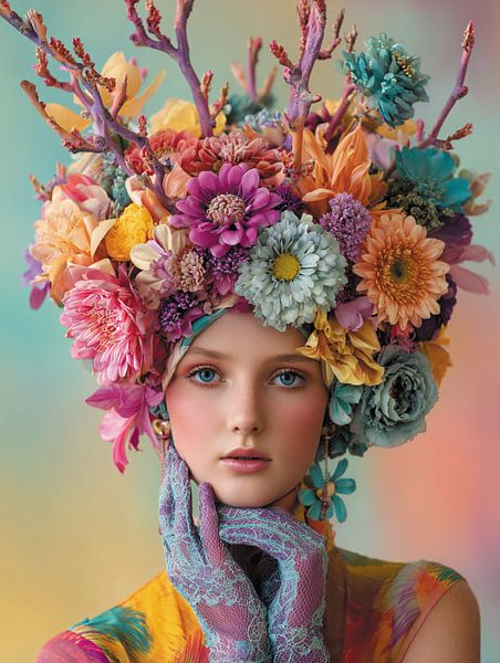 Flower woman by Ellen Novara-da Lima