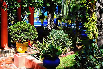Kleurrijke plantenpotten Marrakech 7 van Dorothy Berry-Lound