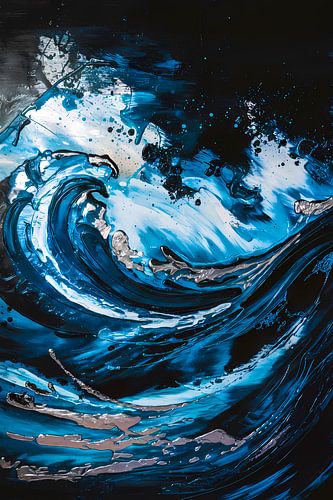 Vague abstraite en mouvement