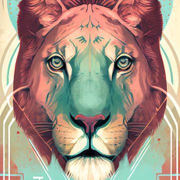 Lioness by Vlindertuin Art