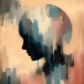 Planet Head Blau von FoXo Art