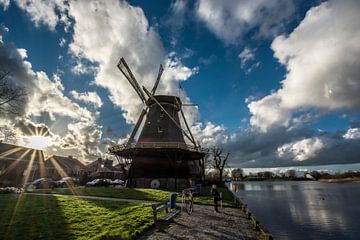 Weesp - Hollandse Lucht met molen