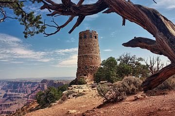 Sta op - Desert View Watchtower van Chrystyne Novack Art and Photography