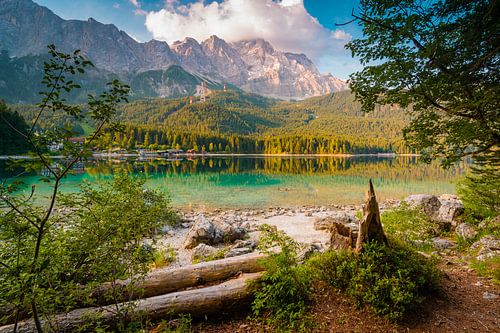 Eibsee op een zomerochtend