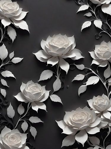 Texture des roses intemporelles sur Bart Veeken