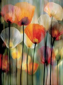 Une profusion de fleurs aux contrastes colorés sur Bert Nijholt