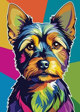 Yorkshire Terrier Dog Pop Art by MIROKKU