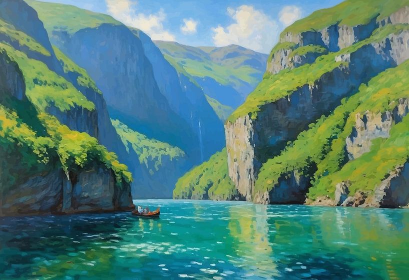 Geirangerfjord Landscape by MIROKKU