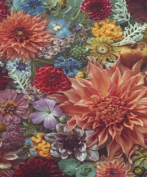 DahliasInOrange by Marina de Wit