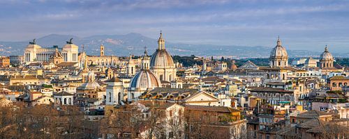 Historische skyline van Rome, Italië