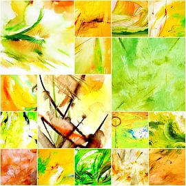 Art Collage Abstrakt Frühling