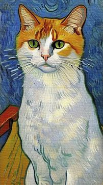 Van Gogh cat Part 3 by Maud De Vries