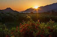 Kreta zonsondergang van Hans van den Beukel thumbnail