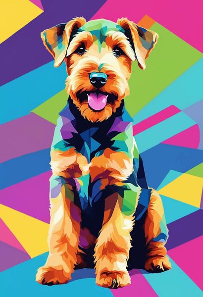 Airedale Terrier Pop Kunst von MIROKKU