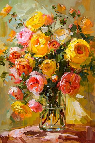 Ranonkel boeket voor de lente