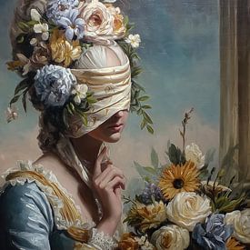 Augenbinde für Frauen | Bound Eyes Flower Crown von Blumen Studio