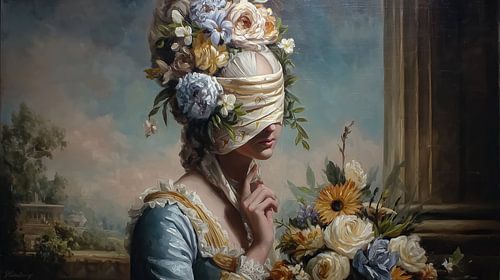 blinddoek vrouw | Bound Eyes Flower Crown