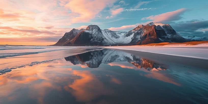 Gouden licht aan de kust van Nieuw-Zeeland van fernlichtsicht
