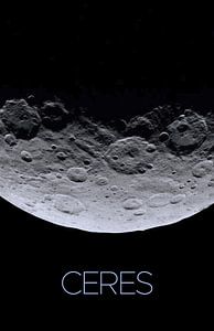 STK205462S-Poster van het zonnestelsel van de dwergplaneet Ceres.