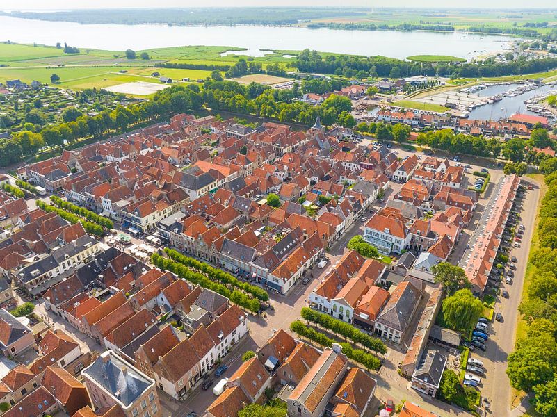 Elburg ancient town seen from above by Sjoerd van der Wal Photography