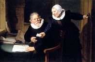 Portrait de Jan Rijcksen et de sa femme Griet Jans, Rembrandt par Rembrandt van Rijn Aperçu