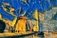 Windmill Westland á la Vincent van Gogh