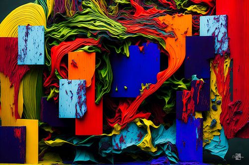 "Mystic 2.0" Remake, Painting, Abstract, AI - Interpretation