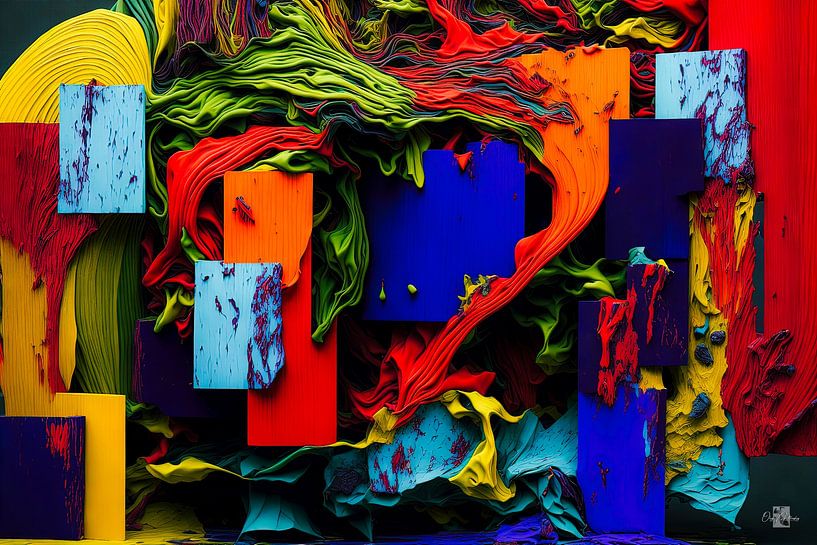 &quot;Mystic 2.0&quot; Remake, Gemälde, Abstract, KI - Interpretation von Pitkovskiy Photography|ART