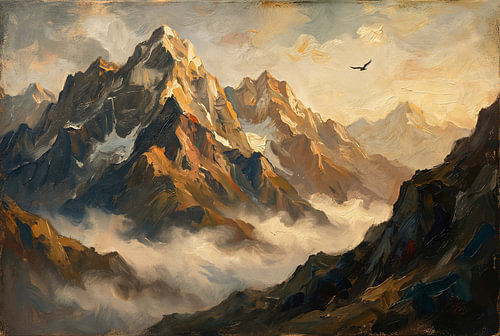 Oiseau au-dessus du silence