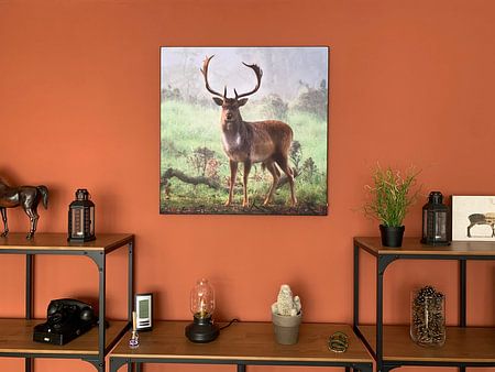 Posierender Damhirsch