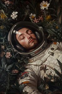 Schlafender Astronaut