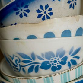 French bowls, blue and white by Blond Beeld
