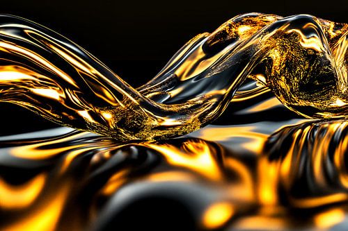 Abstract Alchemy - Golden Elixir IV