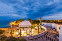 Thermen von Kallithea auf der Insel Rhodos bei Nacht