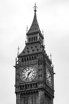 Big Ben in Londen Engeland van Roland Brack