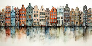 Canal houses by Bert Nijholt