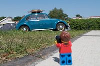 Lars with the blue beetle