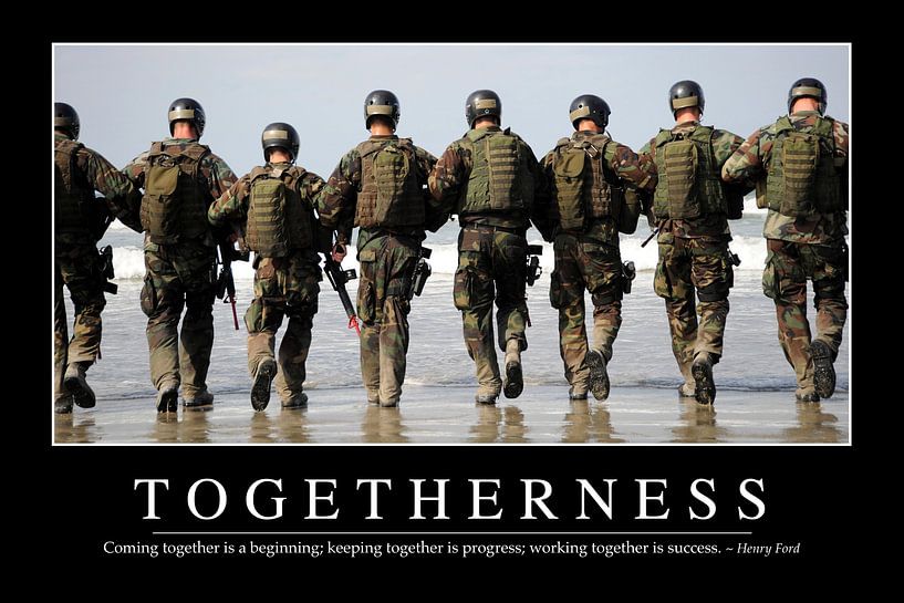 STK107208M-Togetherness: Inspirerende en motiverende poster van Stocktrek Images