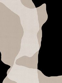 Shapes 5 | Neutral & Black Abstract Minimalism by Menega Sabidussi