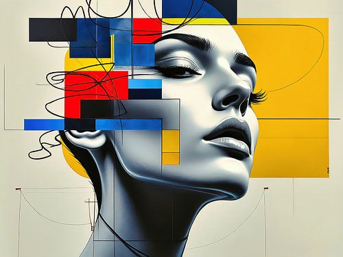 Colourful portrait of a woman-9