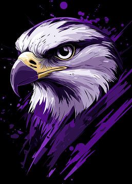 Majestic eagle with an intense gaze by Pixelbull Design